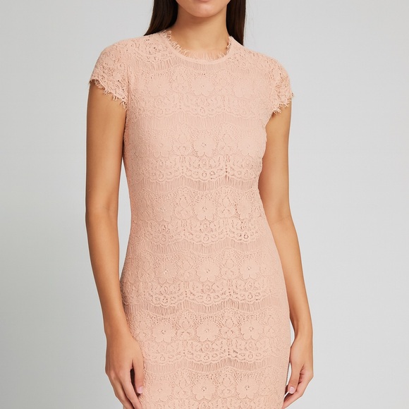 Dolce Vita Blush Pink Lace Shift Dress small - Picture 1 of 9